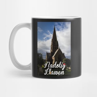 Nadolig Llawen - Welsh Church Mug